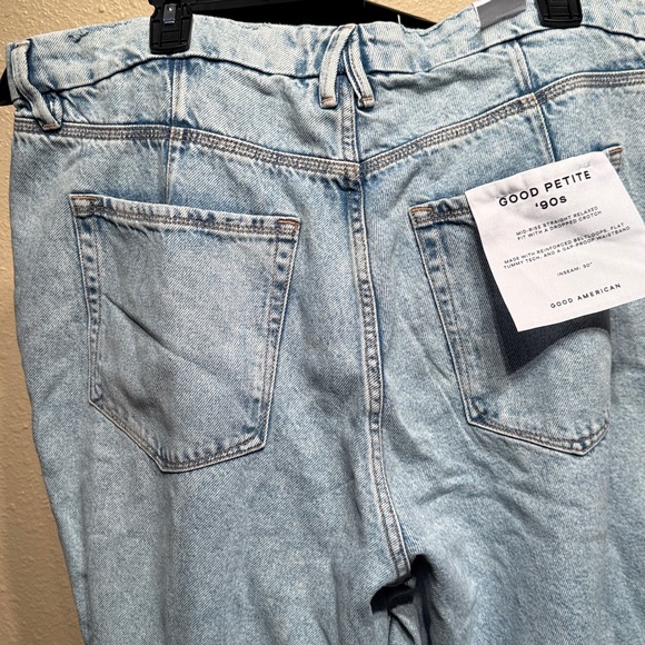 Good 90’s vintage inspired sz 16P Petite distressed relax fit straight jeans$159 - Picture 12 of 14